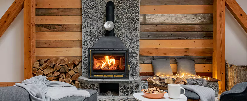 Thelin Hearth Products Direct Vent Gas Stove Fireplace Inspection in Crystal Lake, Illinois